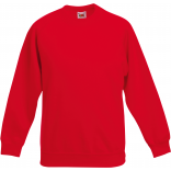 Sweat-shirt enfant manches raglan (62-039-0) SC62039 - Red personnalisable - Vue de face