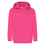 Sweat-shirt enfant capuche Classic (62-043-0) SC62043 - Fuchsia personnalisable - Vue de face