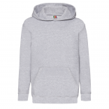 Sweat-shirt enfant capuche Classic (62-043-0) SC62043 - Heather Grey personnalisable - Vue de face