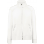 Veste femme molleton zippée Premium (62-116-0) SC62116 - White personnalisable - Vue de face