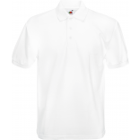 Polo Heavy 65/35 SC63204 - White personnalisable - Vue de face