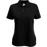 Polo femme 65/35 (63-212-0) SC63212 - Black personnalisable - Vue de face