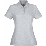 Polo femme 65/35 (63-212-0) SC63212 - Heather Grey personnalisable - Vue de face