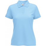 Polo femme 65/35 (63-212-0) SC63212 - Sky Blue personnalisable - Vue de face