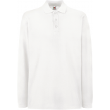 Polo manches longues Premium (63-310-0) SC63310 - White personnalisable - Vue de face