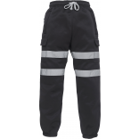 Pantalon de jogging YHV016T - Black personnalisable - Vue de face