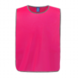 Chasuble à bordure réfléchissante YHVJ259 - Fluo Pink personnalisable - Vue de face