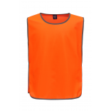 Chasuble à bordure réfléchissante YHVJ259 - Orange personnalisable - Vue de face