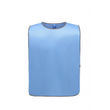 Chasuble à bordure réfléchissante YHVJ259 - Sky Blue personnalisable - Vue de face