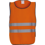 Chasuble haute visibilité YHVJ269 - Hi Vis Orange personnalisable - Vue de face