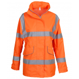 Veste haute visibilité "Management" femme YHVP189 - Hi Vis Orange personnalisable - Vue de face