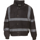 Blouson haute visibilité YHVP211 - Black personnalisable - Vue de face