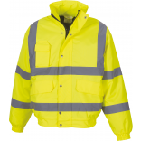 Blouson haute visibilité YHVP211 - Hi Vis Yellow personnalisable - Vue de face