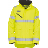 Veste haute visibilité "Fontaine Storm" YHVP309 - Hi Vis Yellow personnalisable - Vue de face