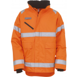 Veste haute visibilité "Fontaine Storm" YHVP309 - Hi Vis Orange personnalisable - Vue de face