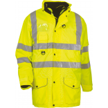 Parka de sécurité haute visibilité 7 en 1 YHVP711 - Hi Vis Yellow personnalisable - Vue de face