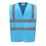 Gilet haute visibilité YHVW100 - Sapphire personnalisable - Vue de face