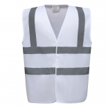 Gilet haute visibilité YHVW100 - White personnalisable - Vue de face