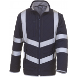 Veste haute visibilité "Kensington" YHVW706 - Navy personnalisable - Vue de face