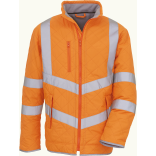 Veste haute visibilité "Kensington" YHVW706 - Hi Vis Orange personnalisable - Vue de face