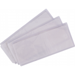 Poches d'identité thermocollantes (1 unité = pack de 50) YID05 - Transparent personnalisable - Vue de face