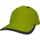 Casquette de protection 5 panneaux YTFC100 - Yellow personnalisable - Vue de face