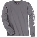 T-shirt avec logo Carhartt® manches longues EK231 - Charcoal