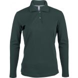 Polo femme manches longues K244 - Forest Green