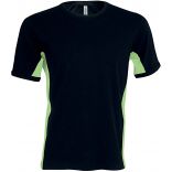 T-shirt bicolore manches courtes Tiger K340 - Black / Lime
