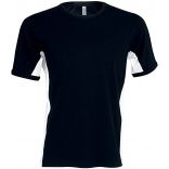 T-shirt bicolore manches courtes Tiger K340 - Black / White
