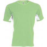 T-shirt bicolore manches courtes Tiger K340 - Lime / White