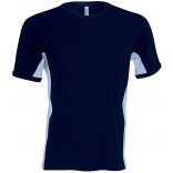 T-shirt bicolore manches courtes Tiger K340 - Navy / Sky Blue