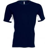 T-shirt bicolore manches courtes Tiger K340 - Navy / White