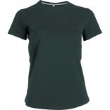 T-shirt femme manches courtes col rond K380 - Forest Green