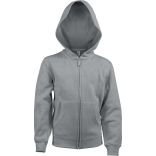 Sweat-shirt enfant capuche zippé K455 - Oxford Grey
