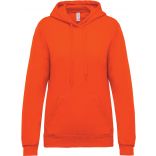 Sweat-shirt femme à capuche K473 - Orange 