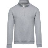 Sweat-shirt homme col zippé K478 - Oxford Grey