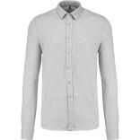 Chemise manches longues maille piquée K508 - Oxford Grey