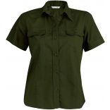 Chemise manches courtes femme popeline Tropical Lady K572 - Khaki