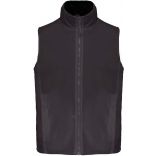Bodywarmer doublé polaire Record K679 - Dark Grey / Black