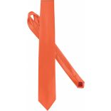 Cravate satinée uni K860 - Orange