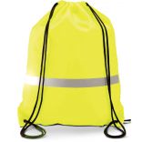 Sac à dos Fluo avec cordelettes KI0109 - Fluorescent Yellow