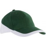 Casquette 6 panneaux Racing KP045 - Forest Green / White