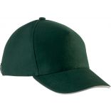 Casquette enfant avec sandwich contrasté KP148 - Forest Green / Beige