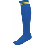 Chaussettes de sport rayées PA015 - Dark royal Blue / Sporty Yellow