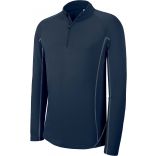 Sweat-shirt homme running 1/4 zip PA335 - Sporty Navy
