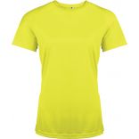 T-shirt femme manches courtes sport PA439 - Fluorescent Yellow