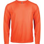T-shirt homme manches longues sport PA443 - Fluorescent Orange