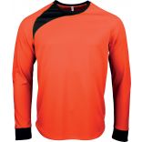 Maillot de gardien enfant manches longues PA471 - Fluorescent Orange / Black