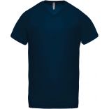 T-shirt homme polyester col V manches courtes PA476 - Sporty Navy